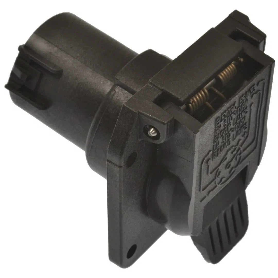 7WB-110V – POLLAK Trailer Wiring Connector, Vehicle End 7 Way RV Blade Round Female Connector Black Nylon